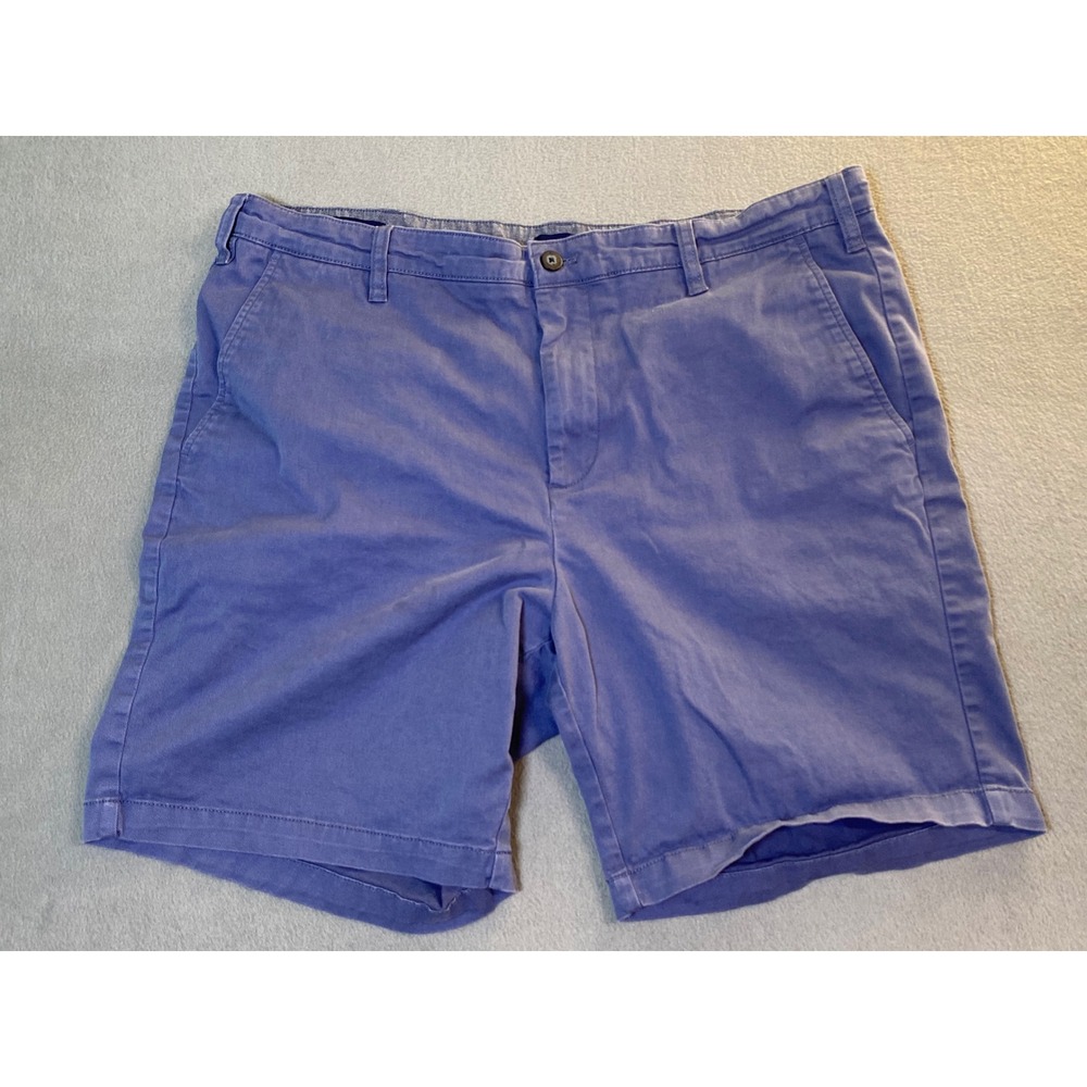 Nautica Mens The Deck Short Classic Fit Blue Stretch Chino Shorts Size 36/37